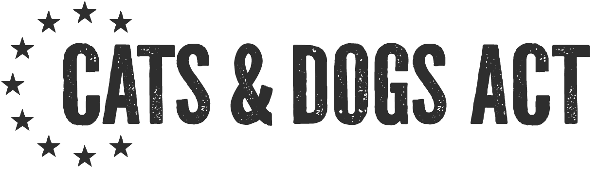Cats and Dogs Act Logo black